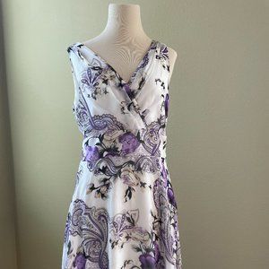 White House Black Market floral dress size 8